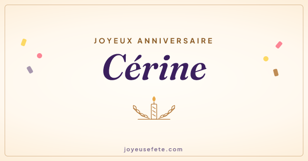 Image « Joyeux anniversaire Cérine » au format large