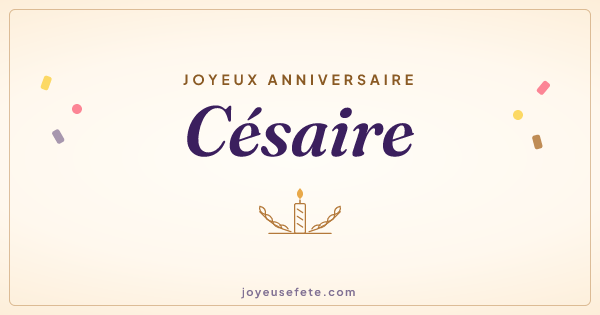 Image « Joyeux anniversaire Césaire » au format large