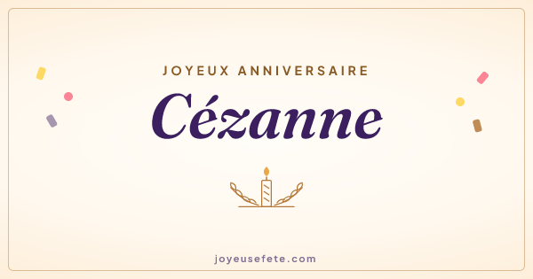 Image « Joyeux anniversaire Cézanne » au format large