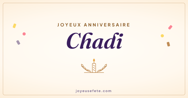Image « Joyeux anniversaire Chadi » au format large