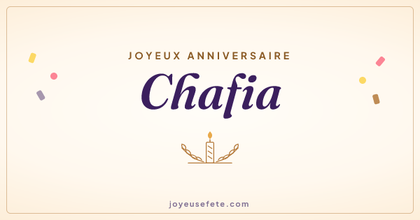 Image « Joyeux anniversaire Chafia » au format large