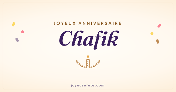 Image « Joyeux anniversaire Chafik » au format large
