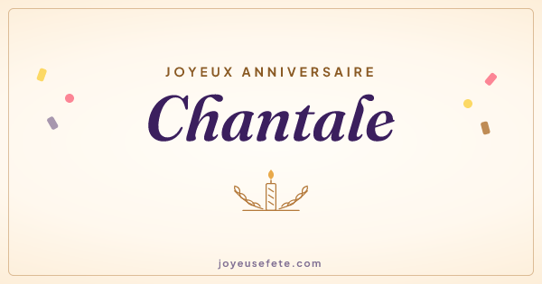 Image « Joyeux anniversaire Chantale » au format large