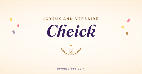 Image « Joyeux anniversaire Cheick » au format large