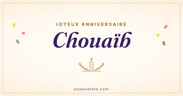 Image « Joyeux anniversaire Chouaïb » au format large