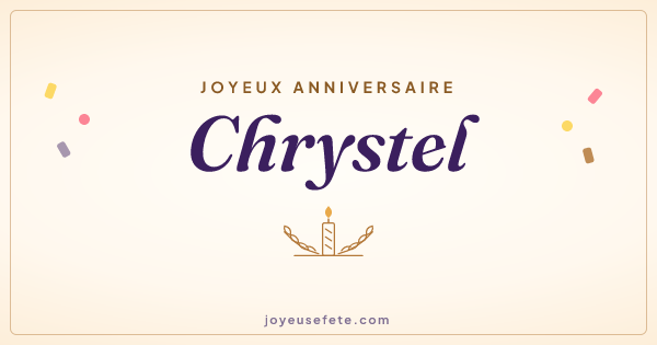 Image « Joyeux anniversaire Chrystel » au format large