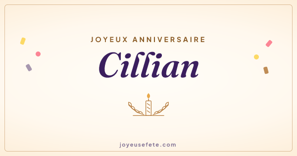 Image « Joyeux anniversaire Cillian » au format large