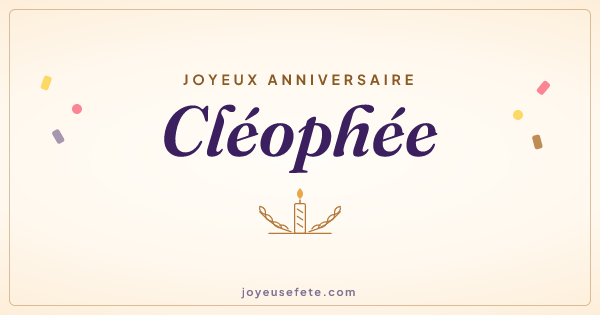 Image « Joyeux anniversaire Cléophée » au format large