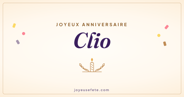 Image « Joyeux anniversaire Clio » au format large