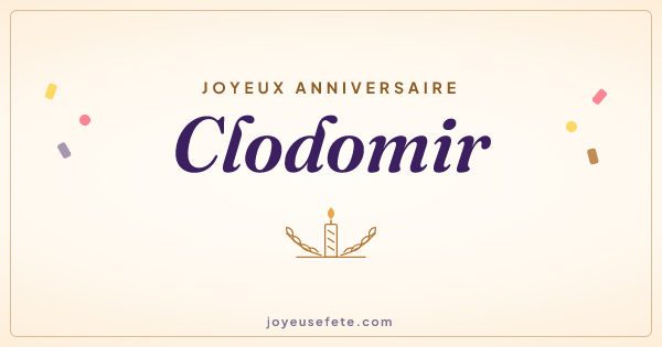 Image « Joyeux anniversaire Clodomir » au format large