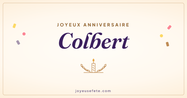 Image « Joyeux anniversaire Colbert » au format large