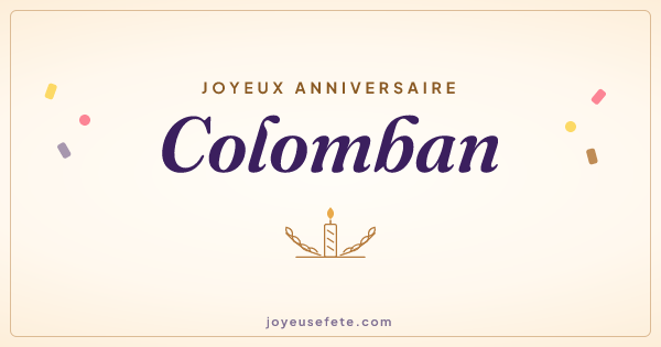 Image « Joyeux anniversaire Colomban » au format large