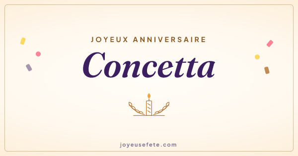 Image « Joyeux anniversaire Concetta » au format large