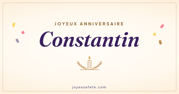 Image « Joyeux anniversaire Constantin » au format large