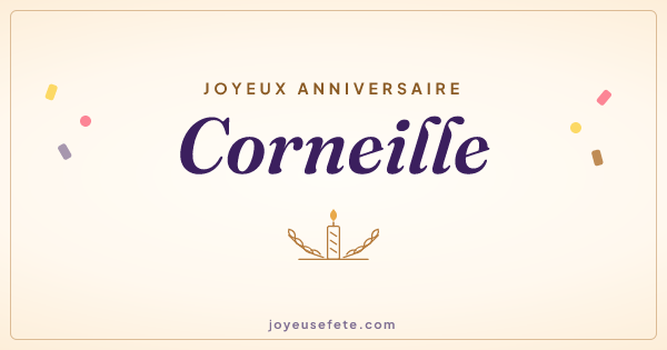 Image « Joyeux anniversaire Corneille » au format large