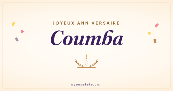 Image « Joyeux anniversaire Coumba » au format large