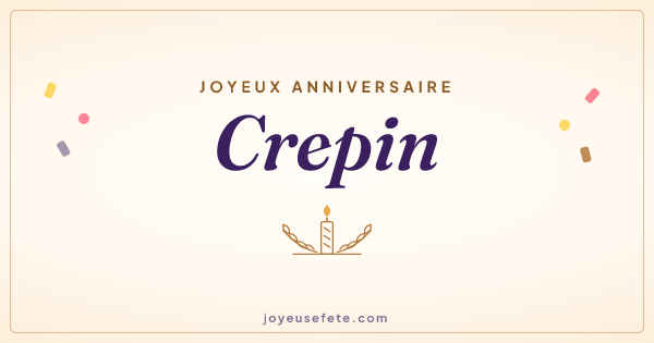 Image « Joyeux anniversaire Crepin » au format large