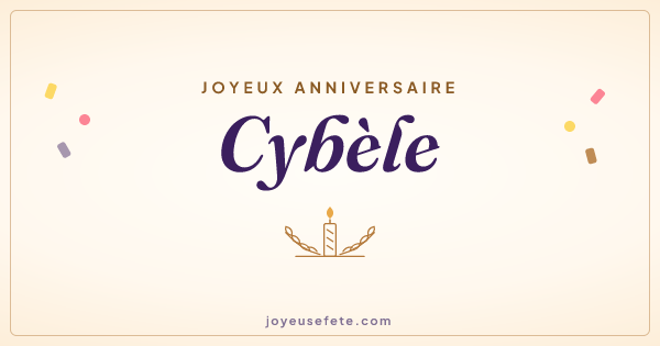 Image « Joyeux anniversaire Cybèle » au format large