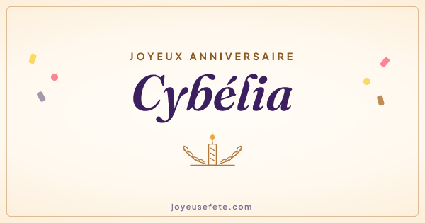 Image « Joyeux anniversaire Cybélia » au format large
