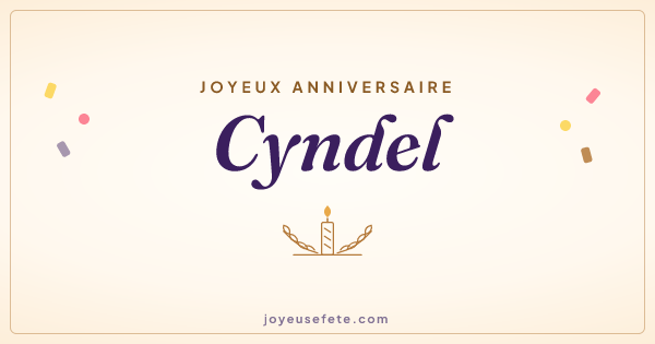 Image « Joyeux anniversaire Cyndel » au format large