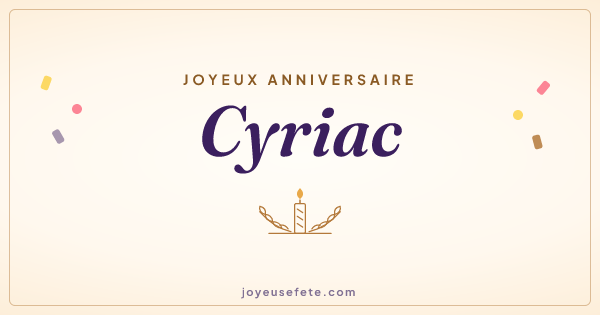 Image « Joyeux anniversaire Cyriac » au format large