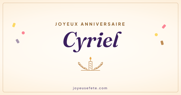 Image « Joyeux anniversaire Cyriel » au format large