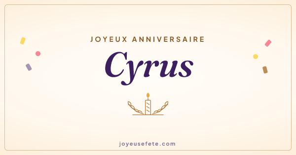Image « Joyeux anniversaire Cyrus » au format large