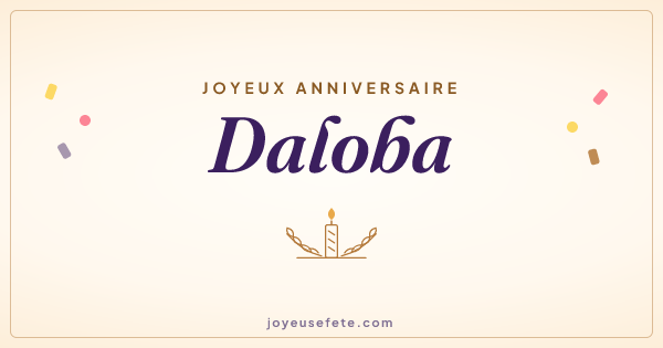 Image « Joyeux anniversaire Daloba » au format large