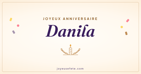 Image « Joyeux anniversaire Danila » au format large