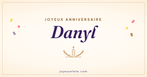 Image « Joyeux anniversaire Danyl » au format large