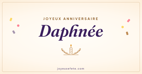 Image « Joyeux anniversaire Daphnée » au format large