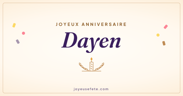 Image « Joyeux anniversaire Dayen » au format large