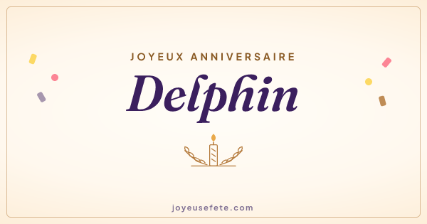 Image « Joyeux anniversaire Delphin » au format large