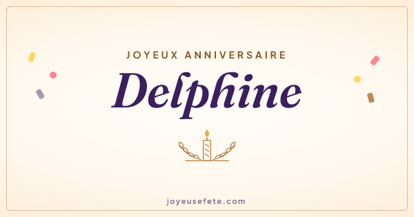 Image « Joyeux anniversaire Delphine » au format large