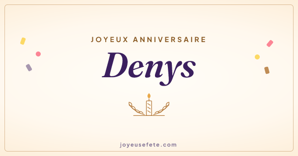 Image « Joyeux anniversaire Denys » au format large