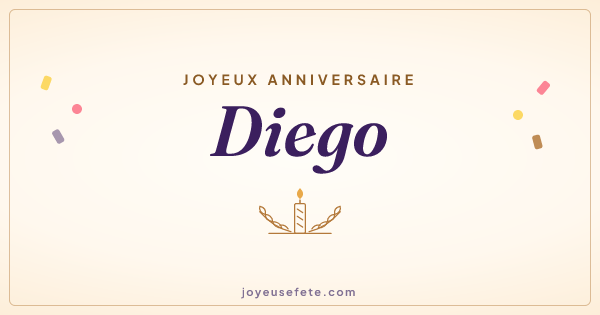 Image « Joyeux anniversaire Diego » au format large