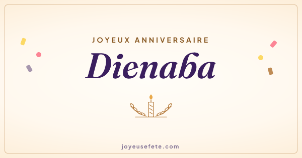 Image « Joyeux anniversaire Dienaba » au format large
