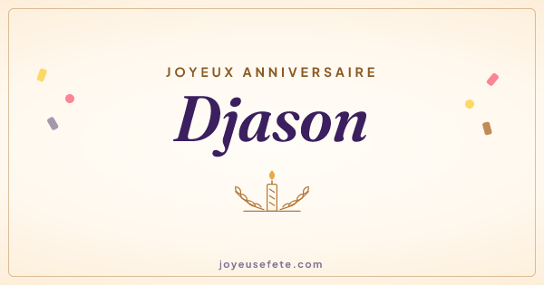 Image « Joyeux anniversaire Djason » au format large