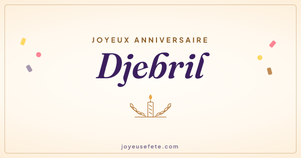 Image « Joyeux anniversaire Djebril » au format large