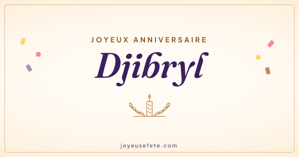 Image « Joyeux anniversaire Djibryl » au format large