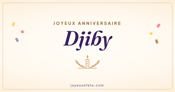 Image « Joyeux anniversaire Djiby » au format large