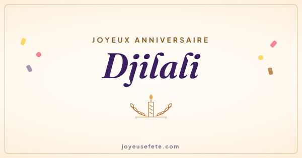 Image « Joyeux anniversaire Djilali » au format large