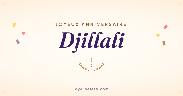 Image « Joyeux anniversaire Djillali » au format large