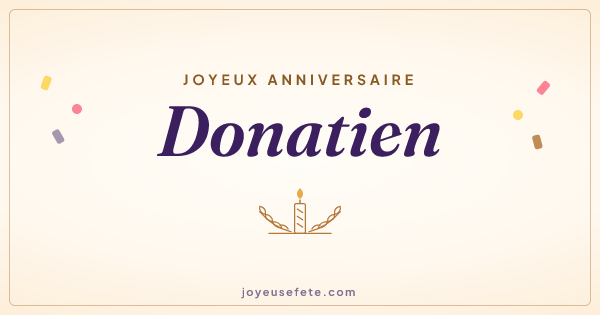Image « Joyeux anniversaire Donatien » au format large