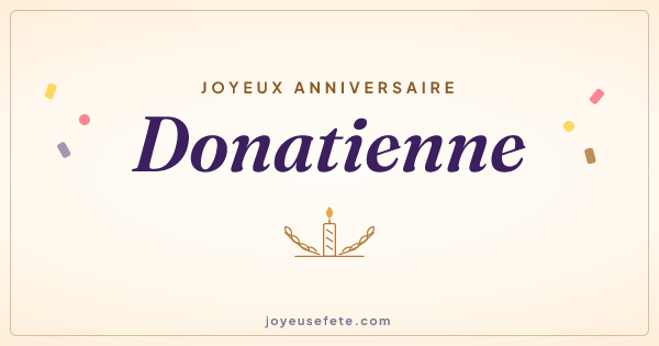 Image « Joyeux anniversaire Donatienne » au format large
