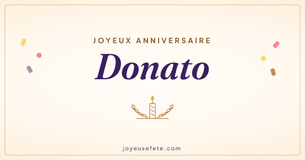 Image « Joyeux anniversaire Donato » au format large