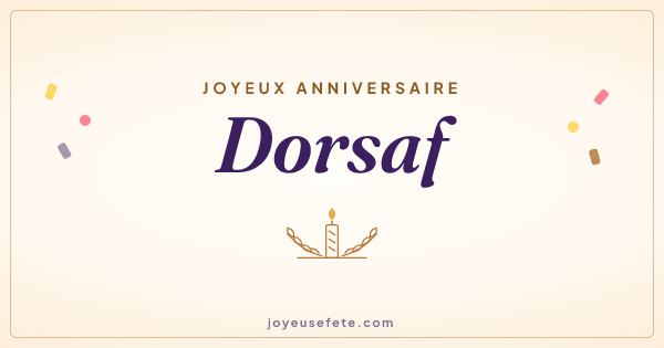 Image « Joyeux anniversaire Dorsaf » au format large