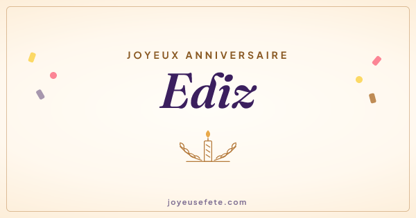 Image « Joyeux anniversaire Ediz » au format large