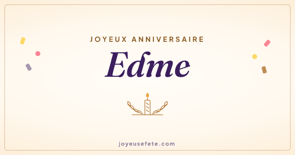 Image « Joyeux anniversaire Edme » au format large