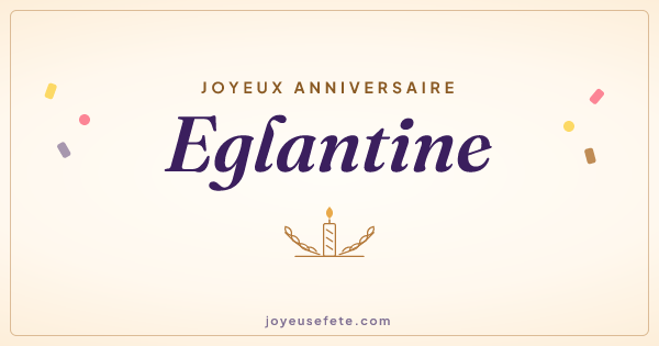 Image « Joyeux anniversaire Eglantine » au format large